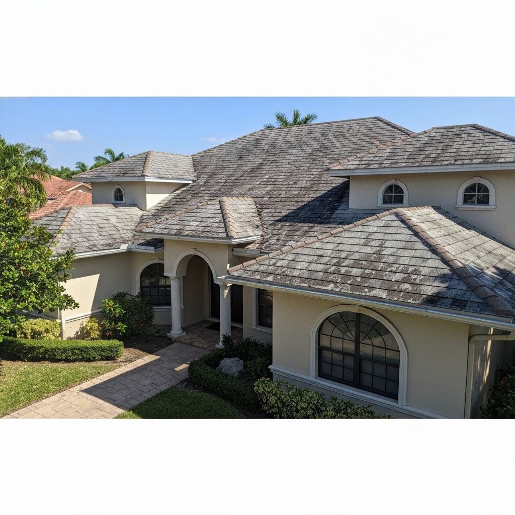 Before: Aged Shingles to Metal Panels